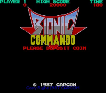 Bionic Commando (US set 1) screen shot title